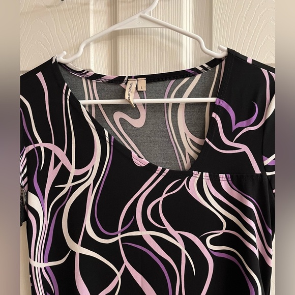 SUSAN LAWRENCE-~GEO ASYMMETRICAL TOP~LG - Picture 2 of 11